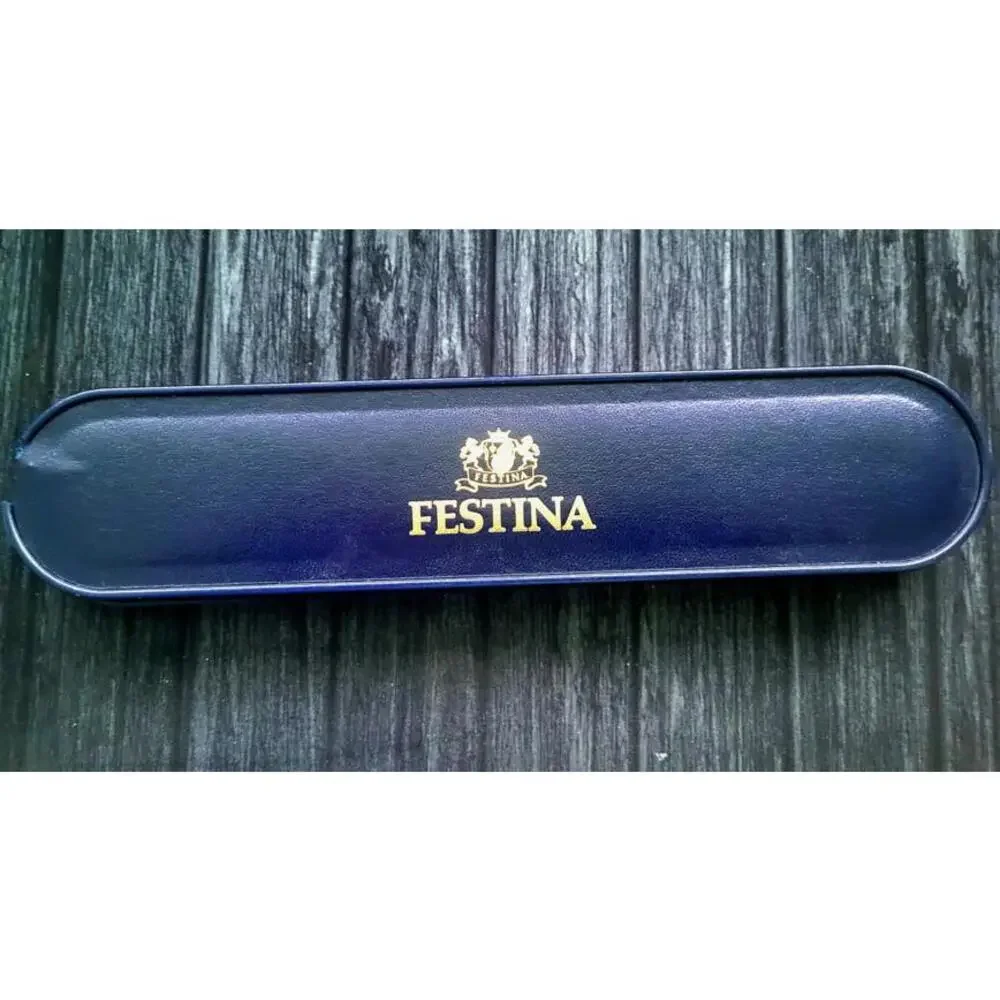 Rare Vintage Festina Vera Pelle Swiss 6077 Diver‎ Mens Watch